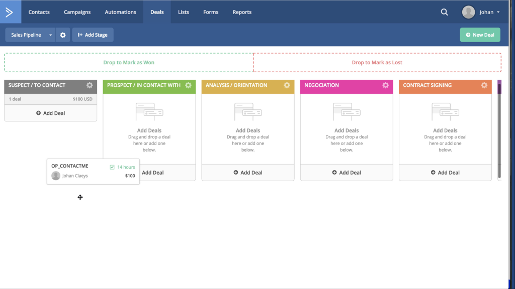 sales pipeline deals crm